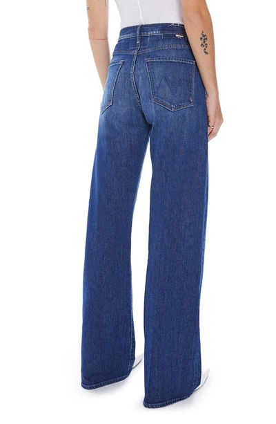 Shop Mother The Lasso High Waist Wide Leg Jeans In Lets Wine About It