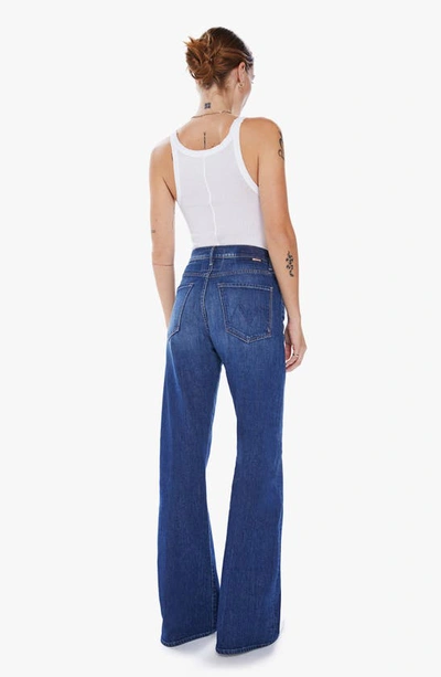 Shop Mother The Lasso High Waist Wide Leg Jeans In Lets Wine About It