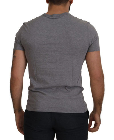 Shop Dolce & Gabbana Grey Dg Logo Patch Short Sleeve Men's T-shirt