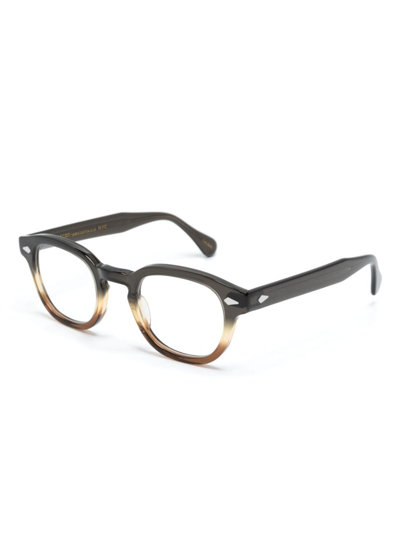 MOSCOT GRADIENT-EFFECT ROUND-FRAME SUNGLASSES 