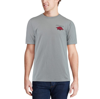 Shop Image One Gray Arkansas Razorbacks Comfort Colors Campus Scenery T-shirt
