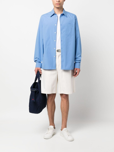 Another Aspect 3.0 Hemd Aus Bio-baumwolle In Blue