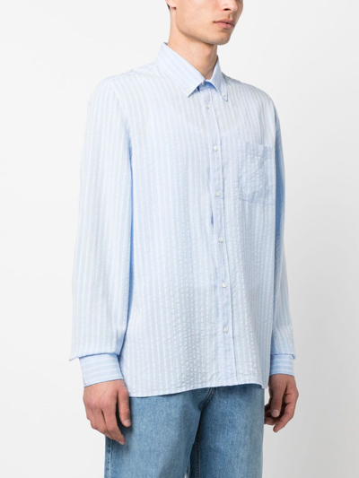 Another Aspect Blue Another 1.0 Shirt In Blue