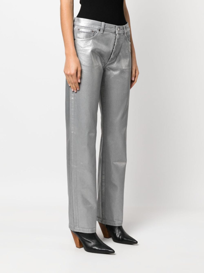 Shop Jeanerica Rodeo Straight-leg Jeans In Grey