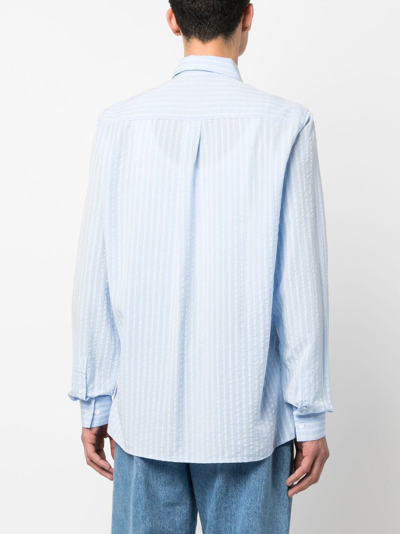 Another Aspect Blue Another 1.0 Shirt In Blue
