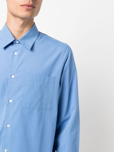 Shop Another Aspect 3.0 Organic-cotton Shirt In Blue