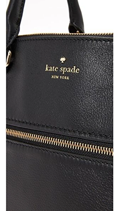 Kate Spade Jackson Street - Kiernan Leather Laptop Tote - Black | ModeSens