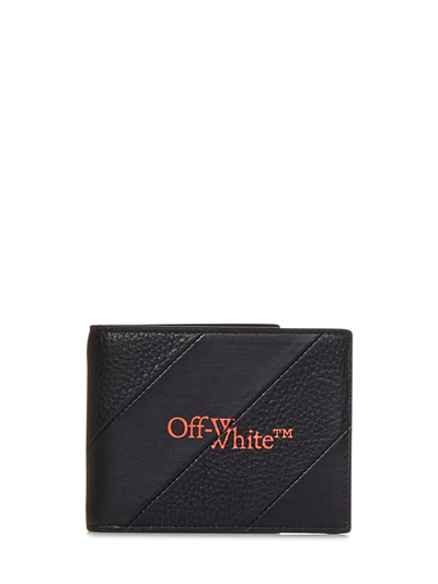 Off-white Diag Intarsia Card Holder In Black Orange (black) | ModeSens