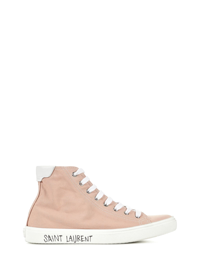 Shop Saint Laurent Malibu Sneakers In Pink