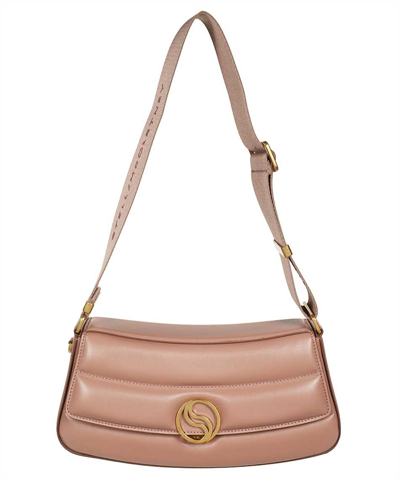 S Wave Quilted Shoulder Bag in Pink - Stella Mc Cartney