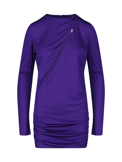 Shop Versace Dress In Violet