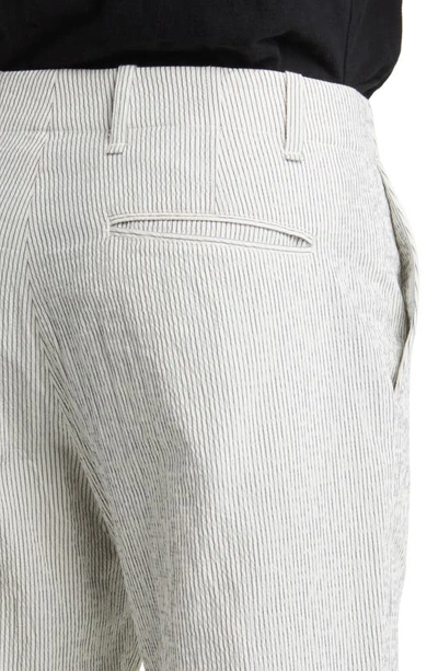 Shop Rag & Bone Shift Stretch Cotton Seersucker Pants In White Stripe