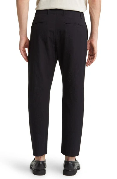 Shop Rag & Bone Shift Stretch Cotton Seersucker Pants In Black