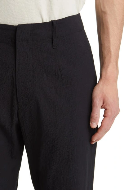 Shop Rag & Bone Shift Stretch Cotton Seersucker Pants In Black