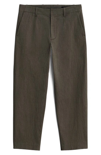 Shop Rag & Bone Shift Stretch Cotton Seersucker Pants In Dark Grey