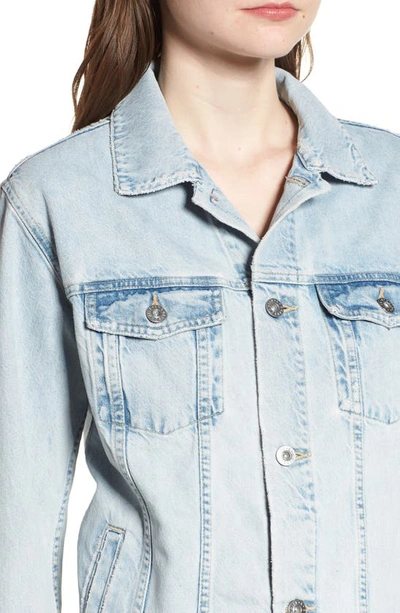 Shop Ag Nancy Denim Jacket In Shattered Indigo