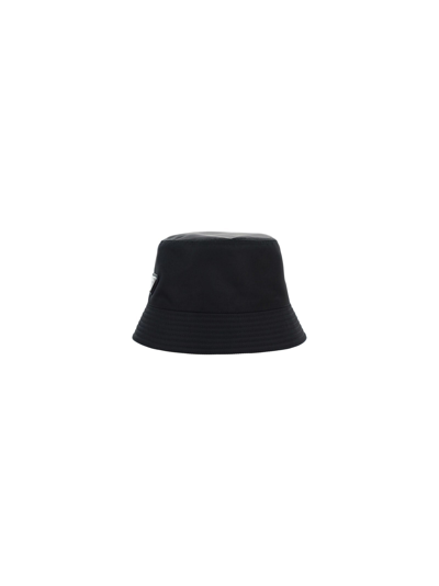 Shop Prada Bucket Hat In Nero