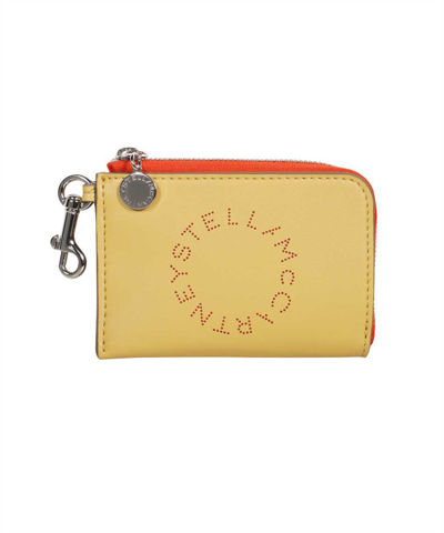 Shop Stella Mccartney Stella Logo Alter-nappa Card Holder In Pink