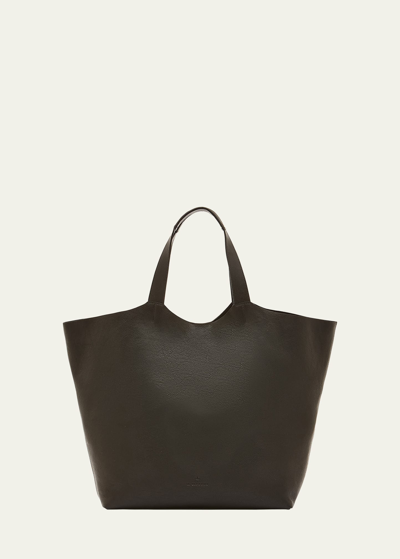 Shop Il Bisonte Le Laudi Leather Tote Bag In Black