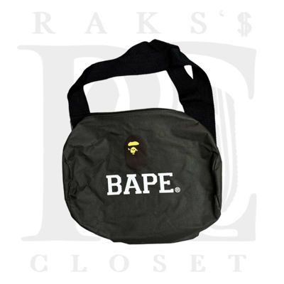 Pre-owned Bape Side Bag In Olive