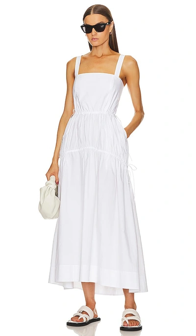 Shop Helsa Cotton Poplin Midsummer Dress In White