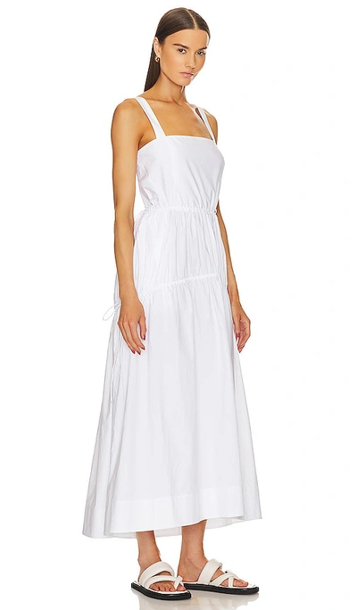 Shop Helsa Cotton Poplin Midsummer Dress In White