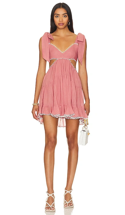 Shop Tularosa Olynne Mini Dress In Pink