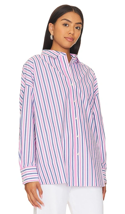 EX BOYFRIEND 衬衫 – 蓝色 & 粉红