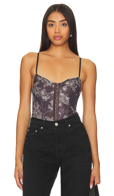 Shop Free People X Intimately Fp Night Rhythm Bodysuit In Chocolate