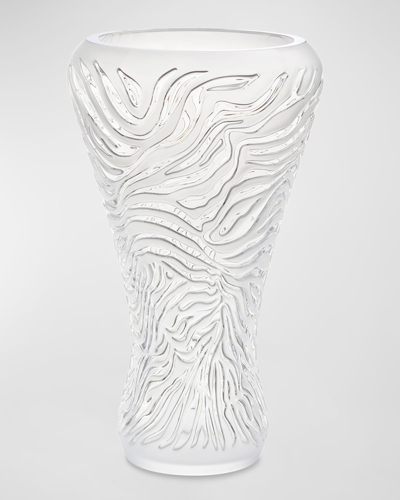 Shop Lalique Zebre Vase, Satin Finish