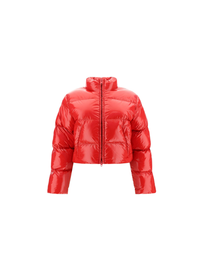 Shop Balenciaga Bomber Jacket In Red
