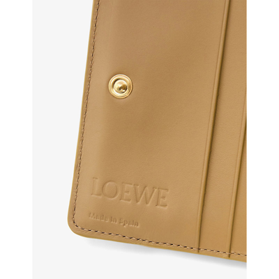 Shop Loewe Women's Angora/beige/gold Puzzle Leather Bifold Zip Wallet