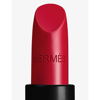 Shop Hermes 82 Rouge Vigne Rouge Matte Lipstick Refill 3.5g