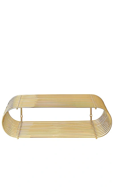 Shop Aytm Curva Shelf In Metallic Gold