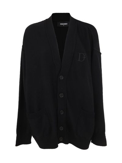 Shop Dsquared2 D2statement Cardigan In Black