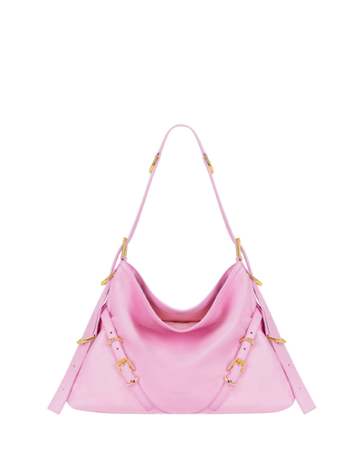 Shop Givenchy Pink Medium Voyou Bag In Rosa