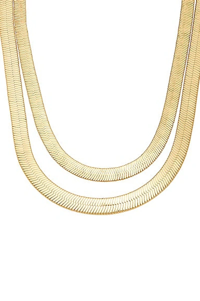 Shop Demarson Lisa Necklace In 12k Shiny Gold