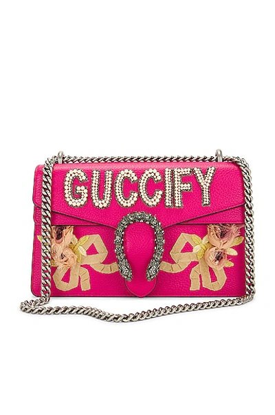 Shop Gucci Fy Dionysus Shoulder Bag In Pink