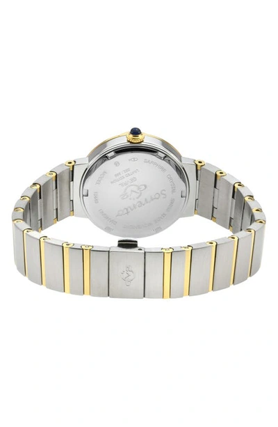 Gv2 Sorrento Swiss Quartz Diamond Bracelet Watch, 32mm In Two Tone