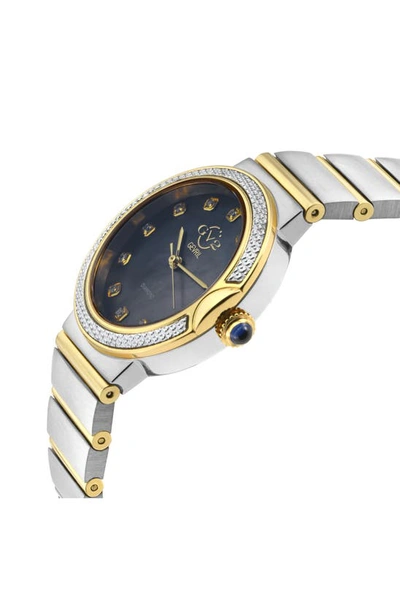 Gv2 Sorrento Swiss Quartz Diamond Bracelet Watch, 32mm In Two Tone