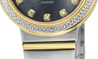 Gv2 Sorrento Swiss Quartz Diamond Bracelet Watch, 32mm In Two Tone