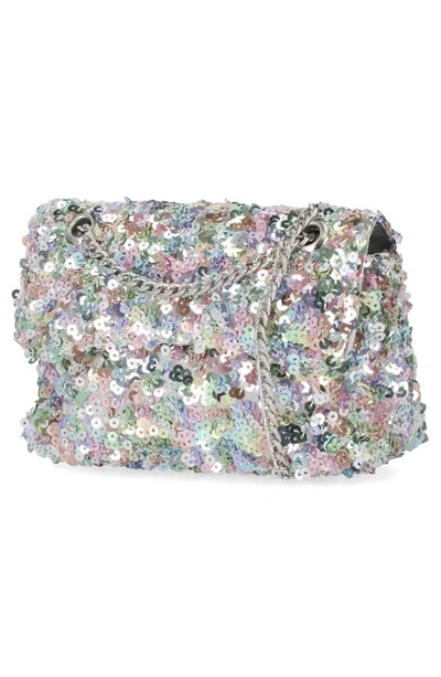 Shop Jessica Mcclintock Mackenna Sequin Shoulder Bag In 89-pastel Multi