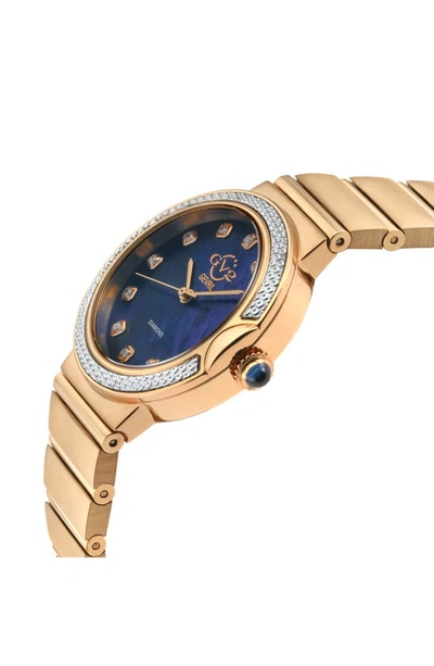 Gv2 Sorrento Diamond Embellished Bracelet Watch, 32mm In Rose Gold