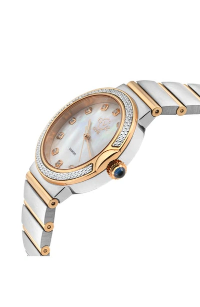 Gv2 Sorrento Swiss Quartz Diamond Bracelet Watch, 32mm In Two Tone
