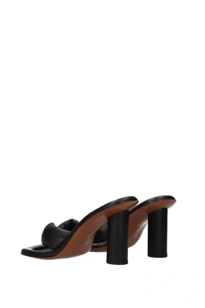 Shop Ambush Sandals Cushion Leather Black