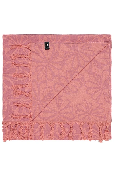 Shop Slowtide Gia Turkish Towel In Rose