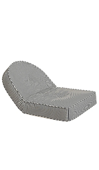 Business & Pleasure Reclining Pillow Lounger In Navy