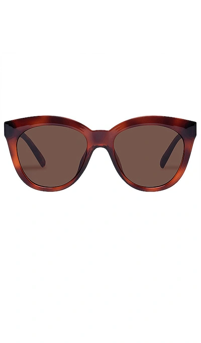 Shop Le Specs Resumption Sunglasses In Brown