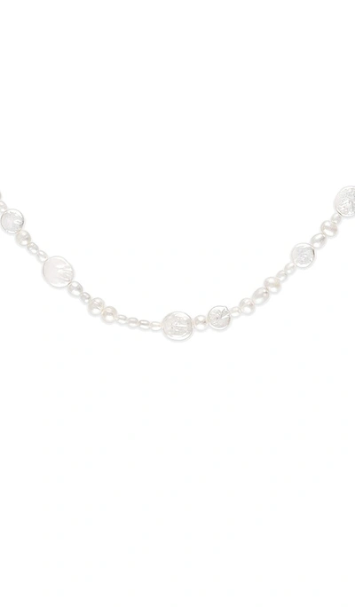 Shop Alexa Leigh Pearl Necklace In Ivory