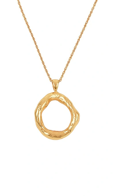 Shop Aureum Elise Necklace In Metallic Gold